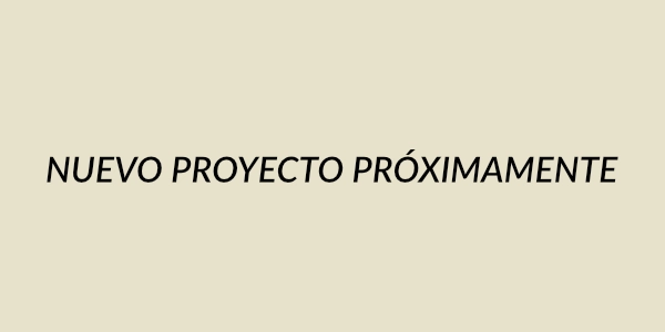 Marcador de posición para un nuevo proyecto próximamente